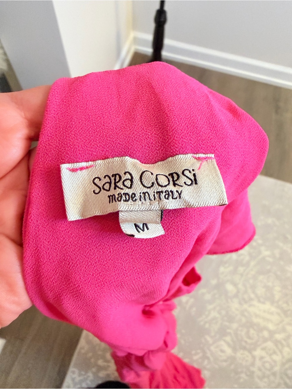 Pink Ruffle-Sleeve Maxi Dress - Picture 5 of 5